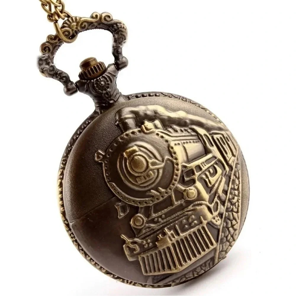 locomotive Train Pocket Watch. New - Picture 2 of 7